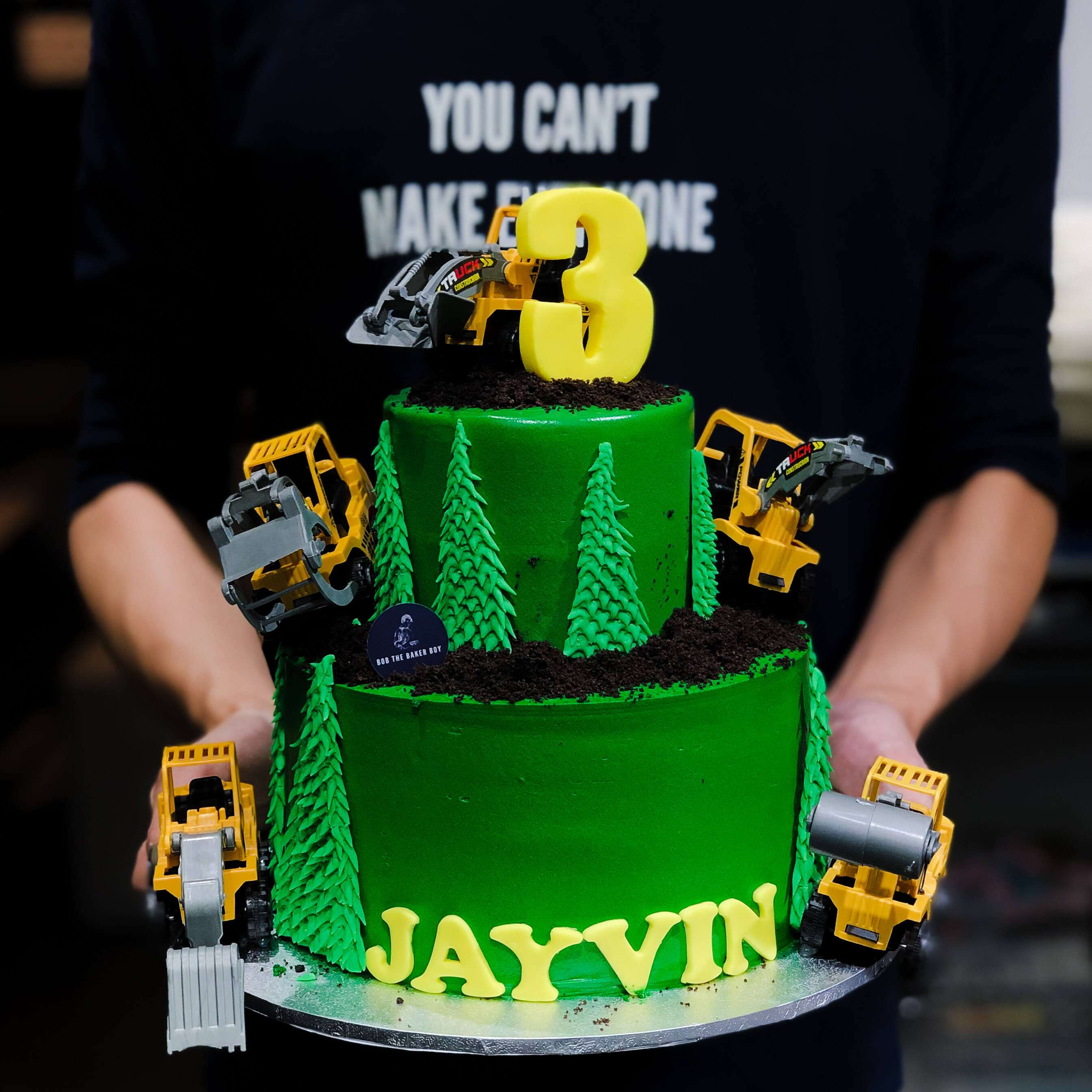Construction Cake in the Greens